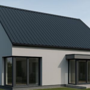 Trapezblech T 20 M 0,50mm 0,63mm oder 0,75mm Stark für PV geeignet in RAL 7016 Anthrazit Matt oder Glanz