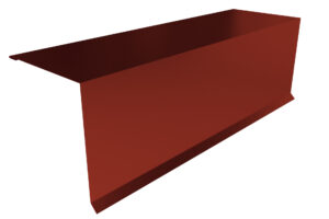Pultdachfirst in RAL 8012 150/150 für Pultdächer aus Trapezblech oder Ziegelblech