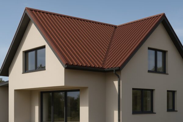 Trapezblech T 20 M 0,63mm oder 0,75mm Stark für PV geeignet in RAL 8012 Kastanienbraun Braunrot Rotbraun