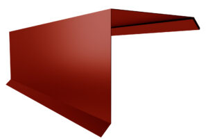 Ortgangblech Standard in RAL 8012 Kastanienbraun Windfeder