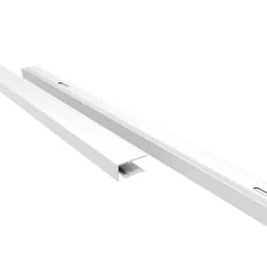 Aluminium Abschlussprofil geschlitzt für 10 mm Stegplatten