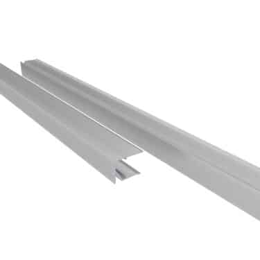 Aluminium Abschlussprofil ungeschlitzt für 16 mm Stegplatten