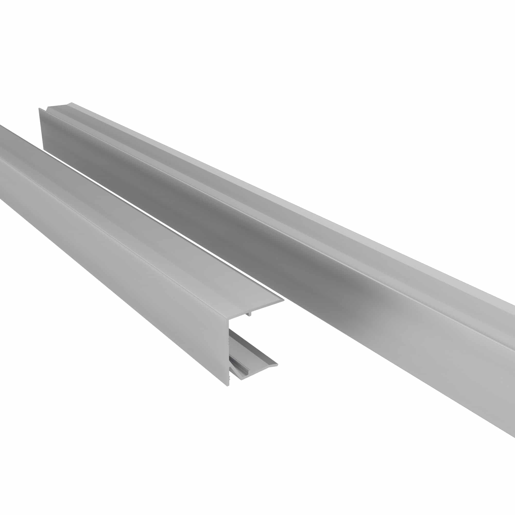 3525AS98_0 Aluminium Abschlussprofil ungeschlitzt für 25 mm Stegplatten