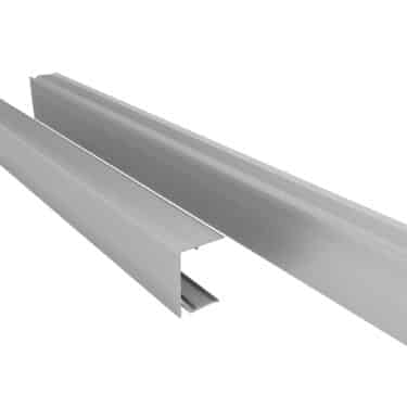 Aluminium Abschlussprofil ungeschlitzt für 32 mm Stegplatten