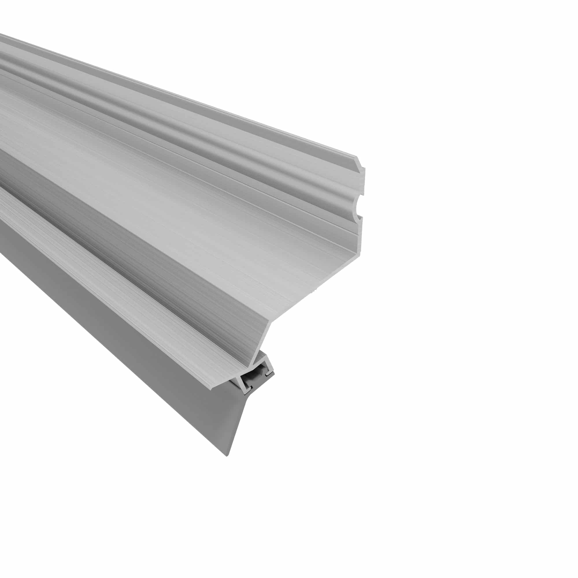 35ALWA_0 Aluminium Wandanschluss inkl. Lippendichtung 80mm gekröpft