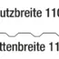 Trapezlichtplatte BioLine W20 (Profil 20/1100) - Detailansicht