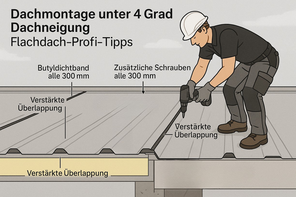 trapezblech montage 4grad deutsch bearbeitet