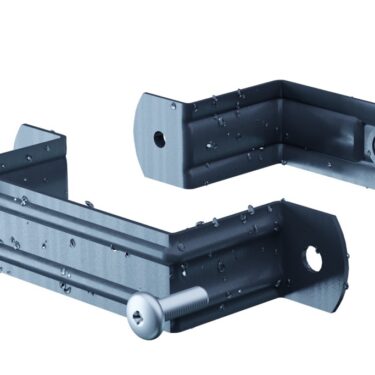 Fallrohrhalterung Quadratisch Metallische Rohrschelle mit Schrauben in RAL 7016 Anthrazit