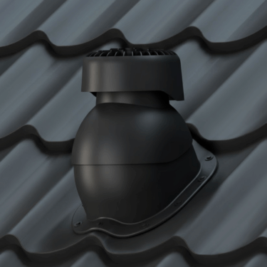 Sanitärlüfter für Dachziegelblech RAL 7016 anthrazitgrau