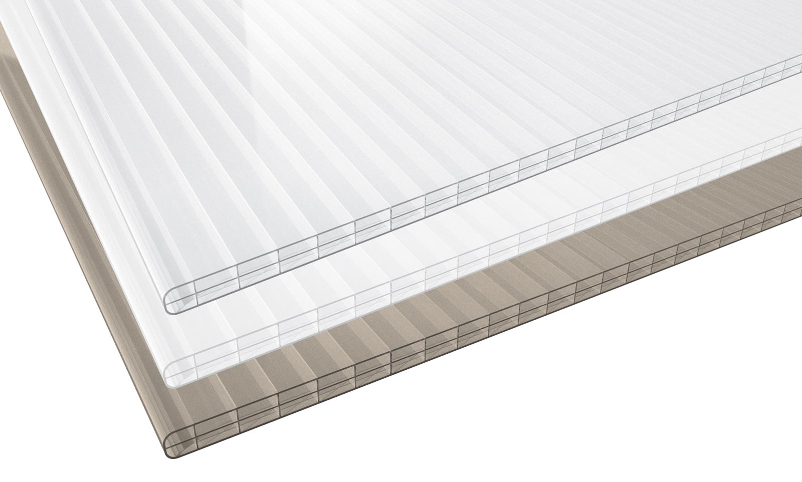 3516SDPCK98_3516SDPCO98_3516SDPCB98-1 VLF Polycarbonat Stegdreifachplatte 16 mm 1200 mm Breit
