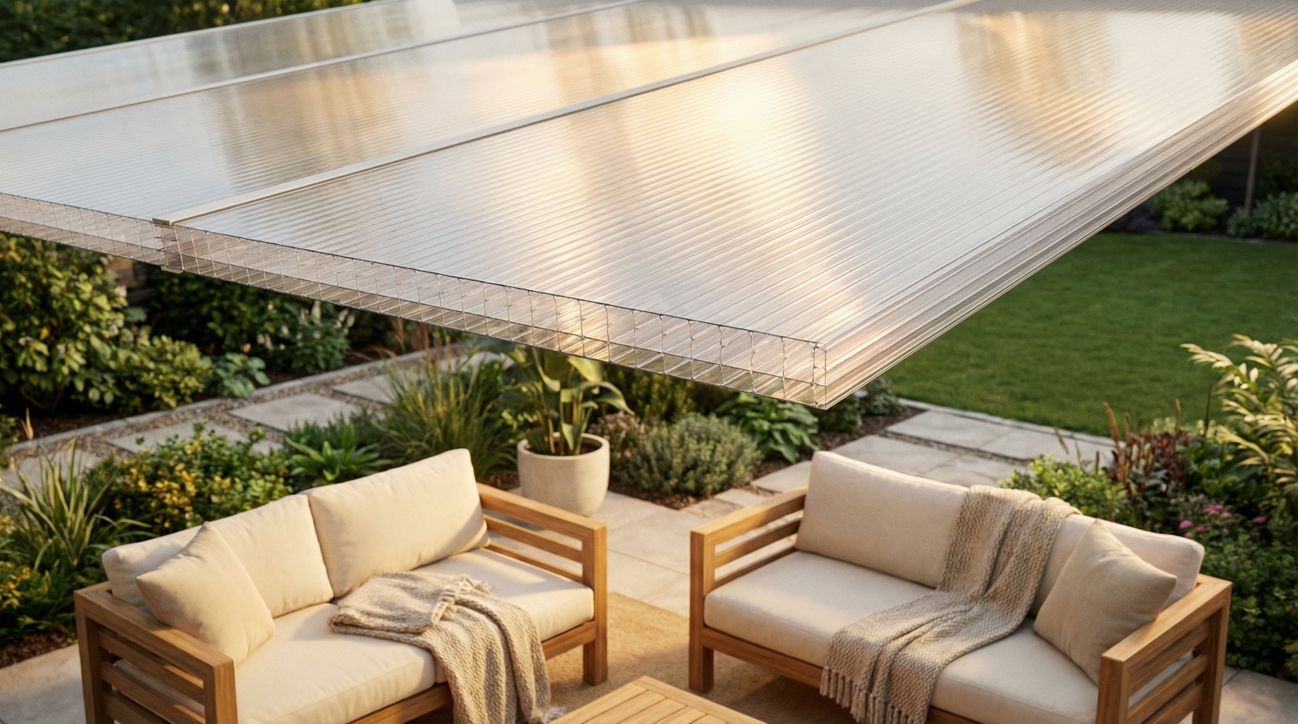 Doppelstegplatten Terrasse