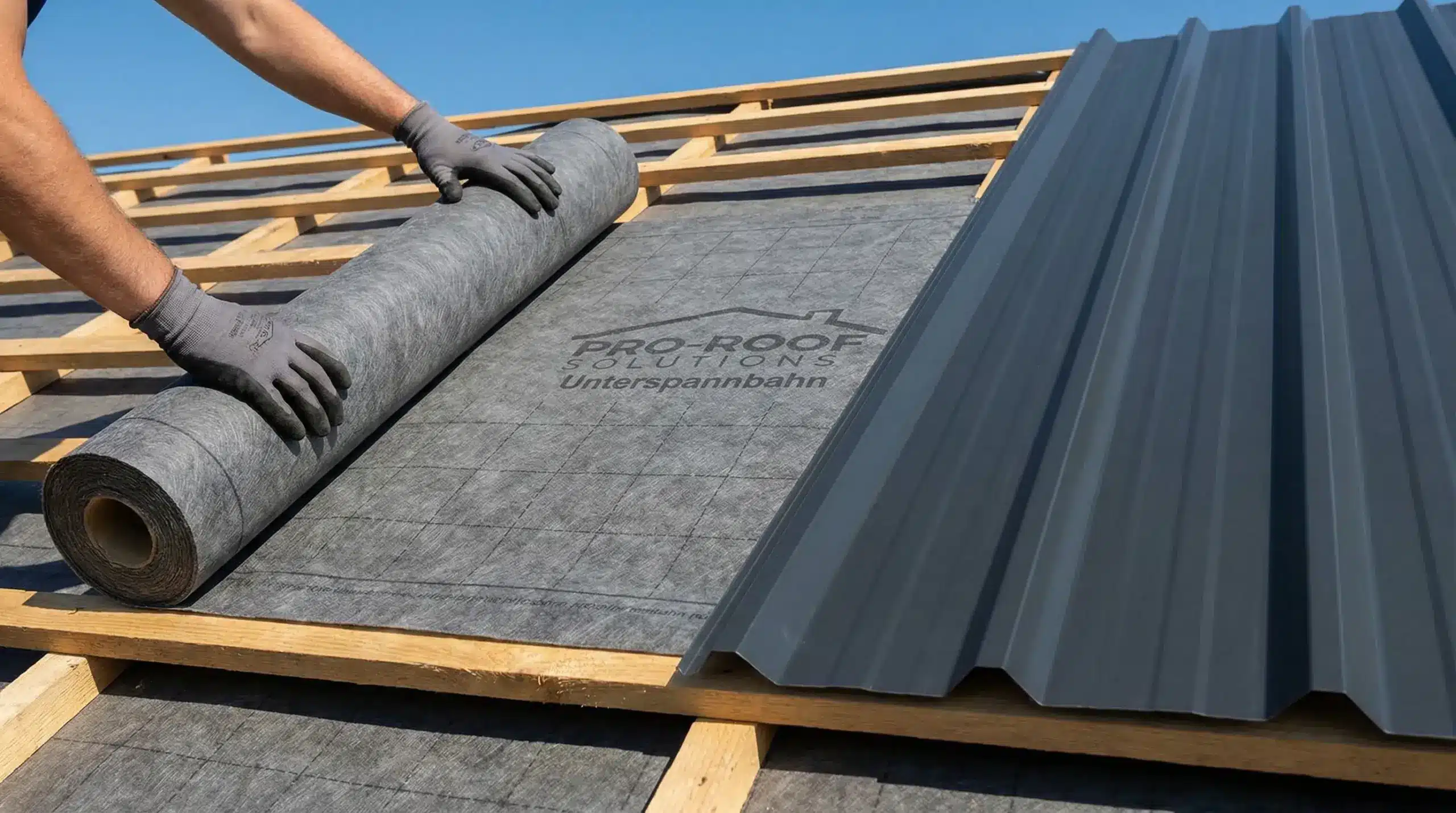 Vergleich von diffusionsoffenen Bahnen, Antikondensvlies & Trennlagen. Schützen Sie Ihr Dach vor Kondenswasser.