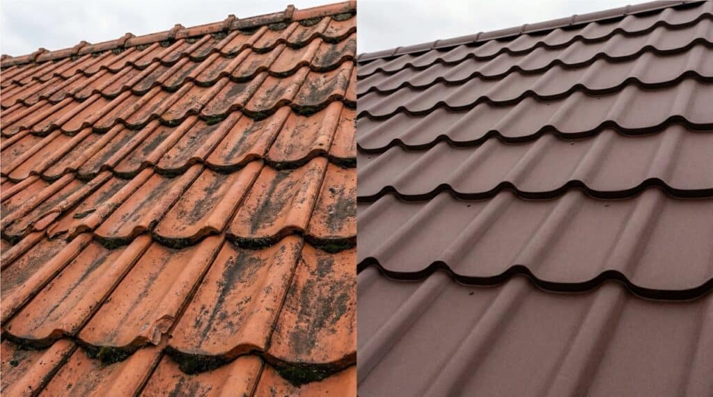 Dachziegel oder Dachziegelblech ? Vor und nachteile eines Metalldachs